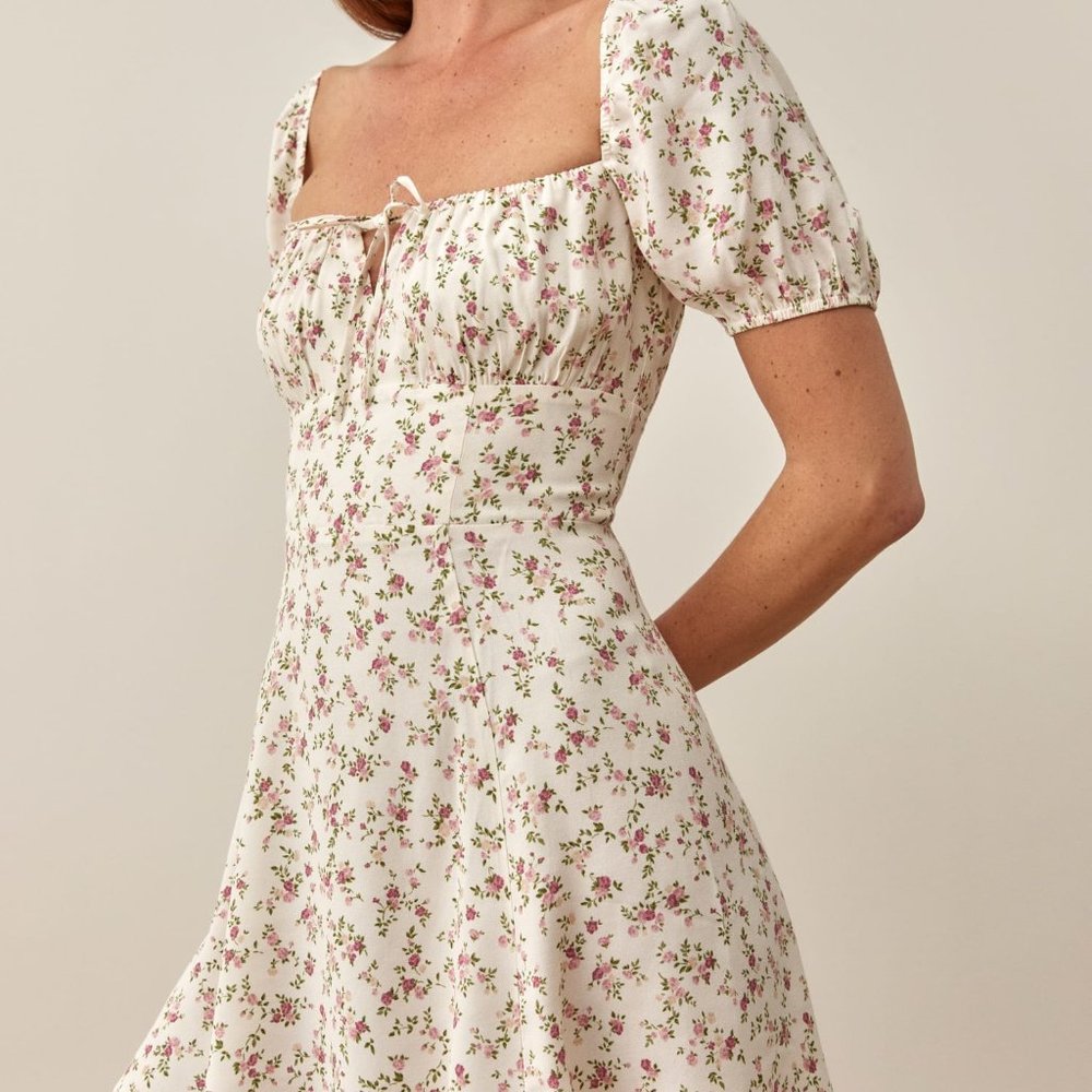 Reformation Corbin dress in Boheme